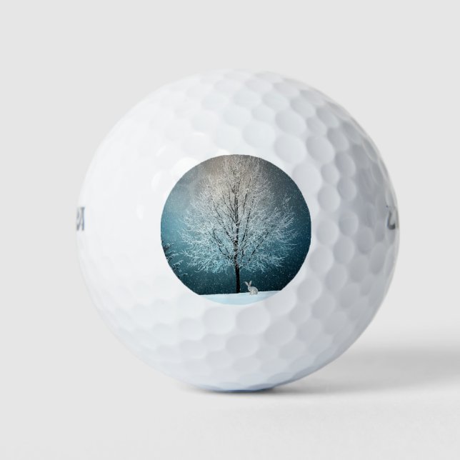 Winterlandschaft Golfball (Vorderseite)