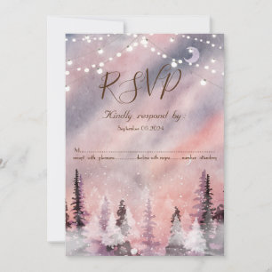 Winterlandschaft Grünkiefernwald RSVP Einladung