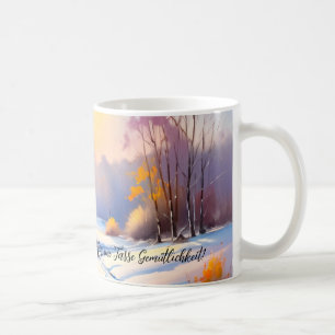 Winterlandschaft im Morgenlicht Kaffeetasse