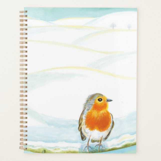 Winterlandschaft im Weißen Winter mit Robin Planer (Vorderseite)