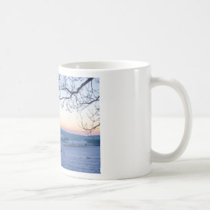 Winterlandschaft in Deutschland am Morgen Tasse