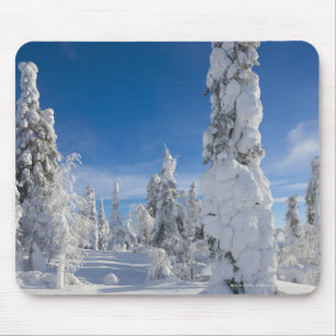 Winterlandschaft in Lappland Mousepad
