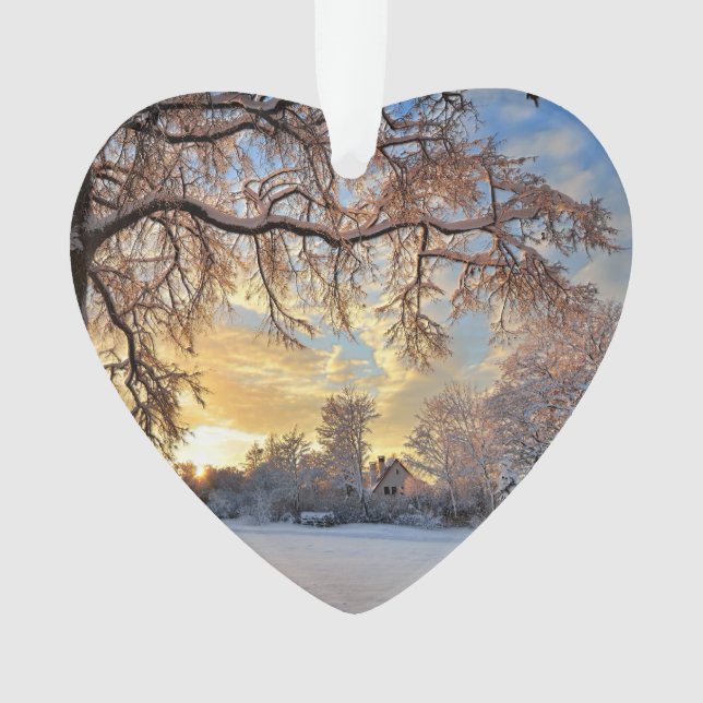 Winterlandschaft in Lettland Ornament (Vorderseite)