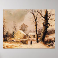 Winterlandschaft in Neuengland durch Durrie