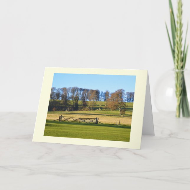 Winterlandschaft in Somerset Feiertagskarte (Vorderseite)