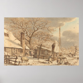 Winterlandschaft - Jacob Cats Fine Art Poster