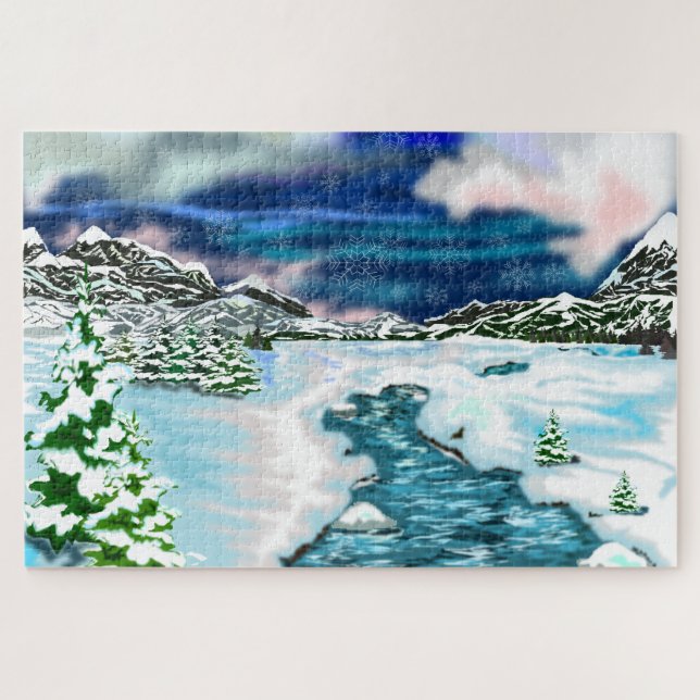Winterlandschaft Jigsaw Puzzle (Horizontal)