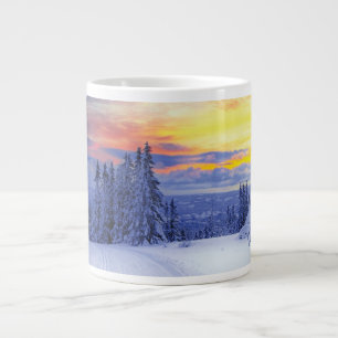 Winterlandschaft Jumbo-Tasse
