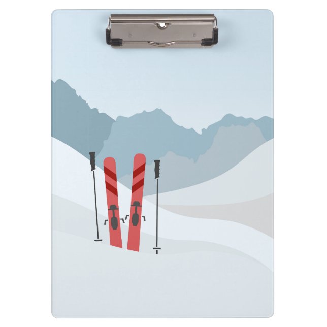 Winterlandschaft Klemmbrett (Vorderseite)