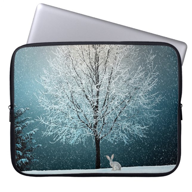 Winterlandschaft Laptopschutzhülle (Vorderseite)