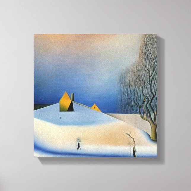 Winterlandschaft Leinwanddruck (Vorderseite)