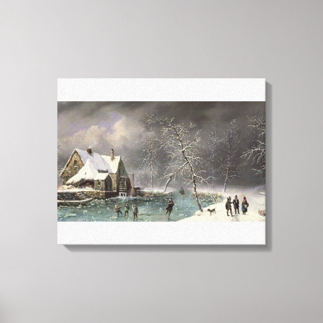Winterlandschaft Leinwanddruck (Vorderseite)