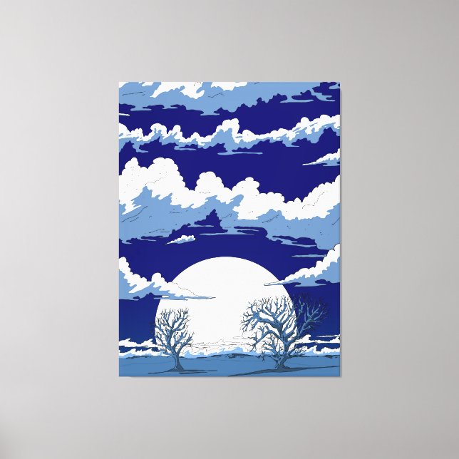 Winterlandschaft Leinwanddruck (Vorderseite)