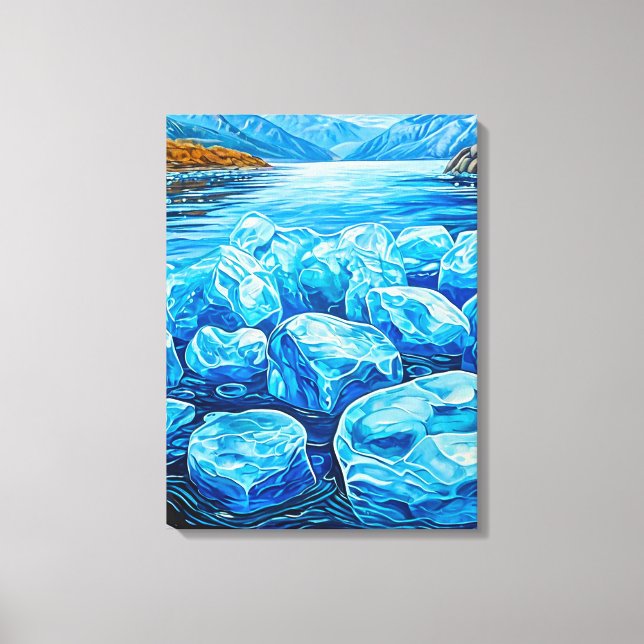 Winterlandschaft Leinwanddruck (Vorderseite)