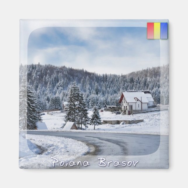 Winterlandschaft Magnet (Vorne)