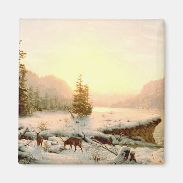 Winterlandschaft Magnet (Vorne)