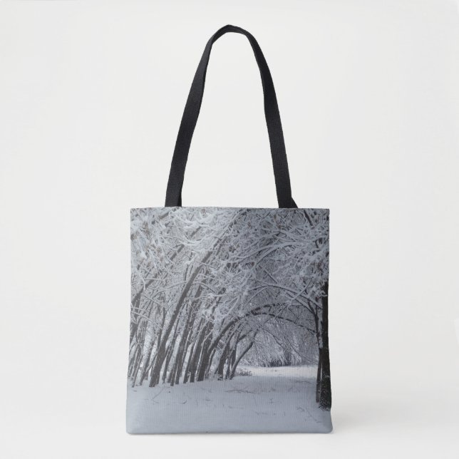 Winterlandschaft Maßgeschneiderte Mehrdruck-Tasche (Vorderseite)