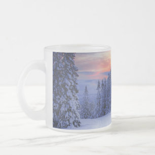 Winterlandschaft Mattglastasse