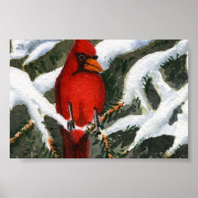 Winterlandschaft Mini-Poster Poster (Vorne)