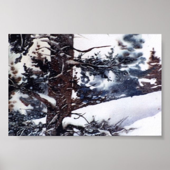 Winterlandschaft Mini-Poster Poster (Vorne)