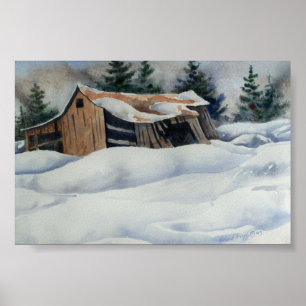 Winterlandschaft Mini-Poster Poster