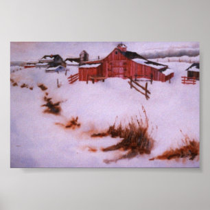 Winterlandschaft Mini-Poster Poster