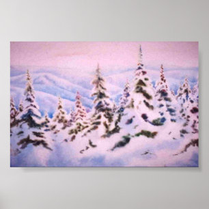 Winterlandschaft Mini-Poster Poster