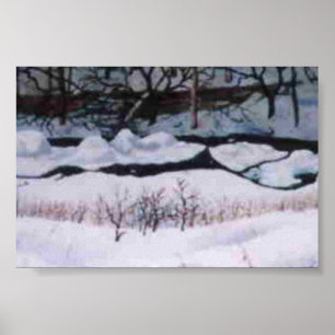 Winterlandschaft Mini-Poster Poster