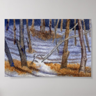 Winterlandschaft Mini-Poster Poster