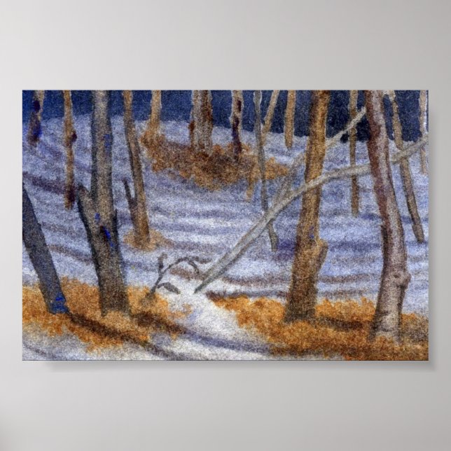 Winterlandschaft Mini-Poster Poster (Vorne)