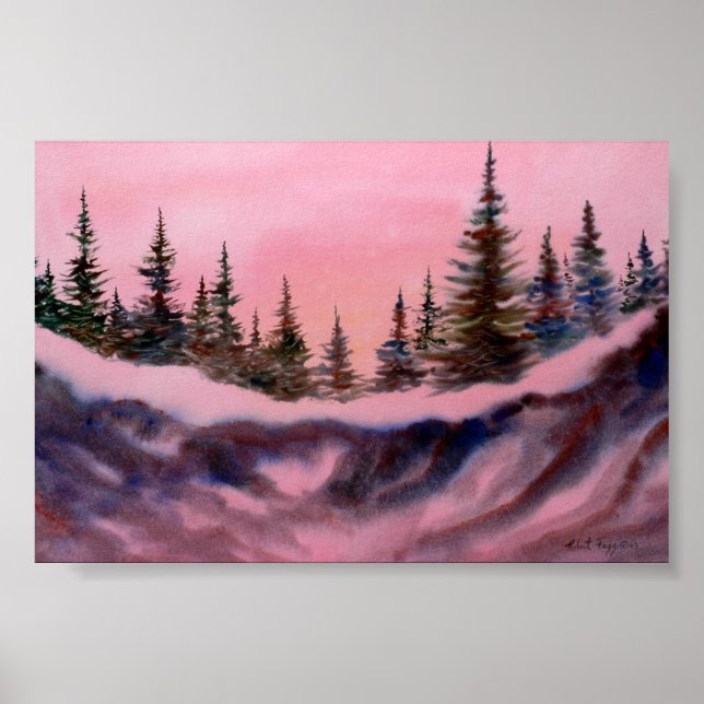 Winterlandschaft Mini-Poster Poster (Vorne)