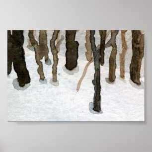 Winterlandschaft Mini-Poster Poster