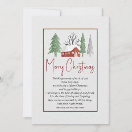 Winterlandschaft mit Bäumen und Schnee Weihnachten