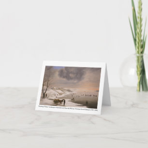 Winterlandschaft mit Brabrand Church[1831] Karte