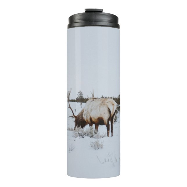 WINTERLANDSCHAFT MIT DECKE THERMOSBECHER (Vorderseite)