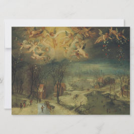 Winterlandschaft mit Dörfern Ansammlung Holz Karte