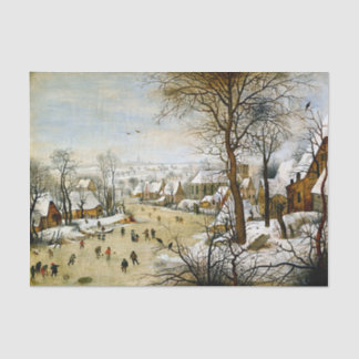 Winterlandschaft mit Eis-Skatern, Entdeckungsreise Seidenpapier