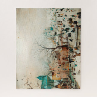 Winterlandschaft mit Ice-Skatern - Avercamp Puzzle