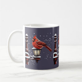 Winterlandschaft mit Kardinal Bird Urlaub Weihnach Kaffeetasse