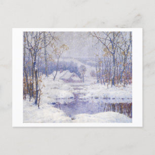 Winterlandschaft mit magischer Wirkung Postkarte