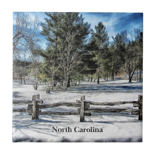 Winterlandschaft North Carolina Fliese