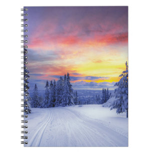 Winterlandschaft Notizblock