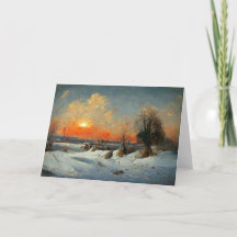 Winterlandschaft Nr. 1 Blank 5" x 7" Grußkarte
