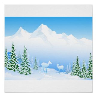 Winterlandschaft Poster