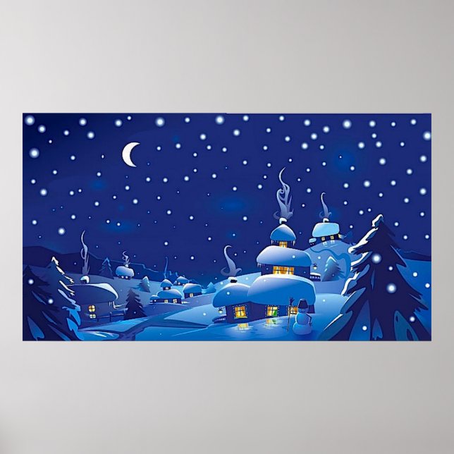 Winterlandschaft Poster (Vorne)