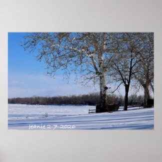 Winterlandschaft Poster