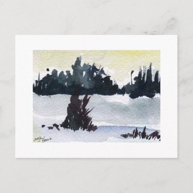 Winterlandschaft Postkarte (Vorderseite)