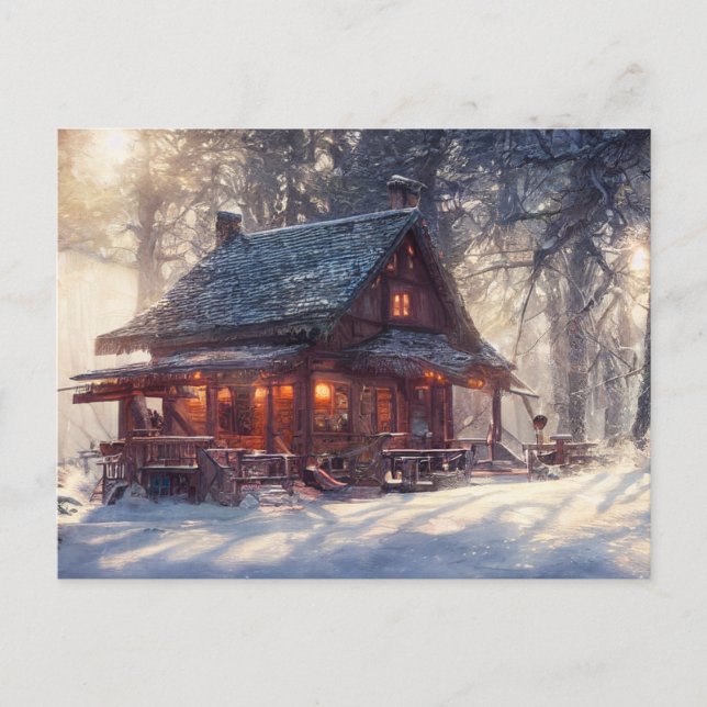 Winterlandschaft Postkarte (Vorderseite)