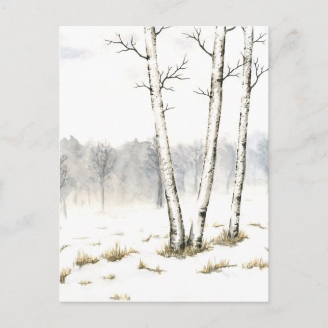 Winterlandschaft Postkarte (Vorderseite)