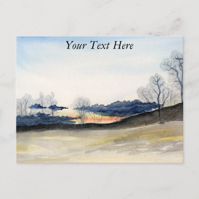 Winterlandschaft Postkarte (Vorderseite)